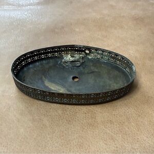 Vintage Metal Oval Tray